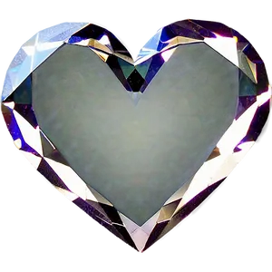 Diamond Heart Outline PNG Wdb PNG