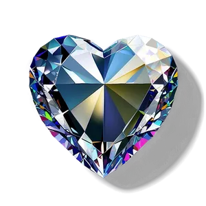Diamond Heart Outline PNG Xtd15