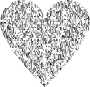 Diamond Heart Pattern Graphic PNG image