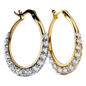 Diamond Hoop Earring Png 65 PNG image