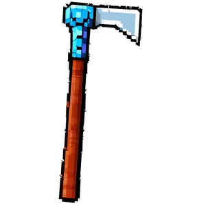 Diamond Pickaxe In Pixel World Png 71 PNG image