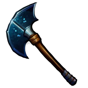 Diamond Pickaxe Under Moonlight PNG Cgn69