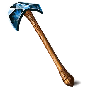 Diamond Pickaxe Vector Art Png 06122024 PNG image