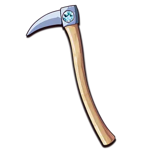 Diamond Pickaxe With Engraving PNG Yno