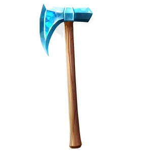 Diamond Pickaxe With Glow Effect Png Ujf PNG image