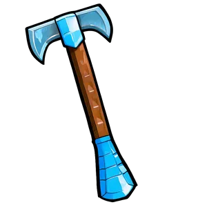 Diamond Pickaxe With Ice Effect PNG 06122024