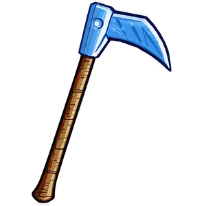 Diamond Pickaxe With Shining Edge PNG Vln