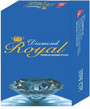 Diamond Royal Premium Incense Sticks Box PNG