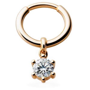 Diamond Septum Ring Png Txj74 PNG image