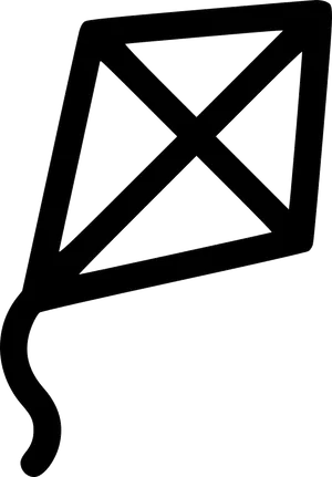 Diamond Shaped Kite Icon PNG image