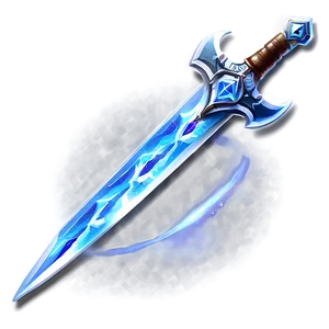 Diamond Sword In Action PNG Puo