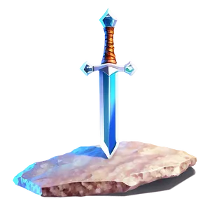 Diamond Sword In Stone Png 05252024 PNG image