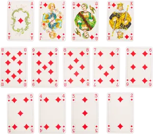 Diamonds Suit Playing Cards