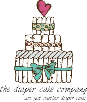 Diaper Cake Company Logo PNG image