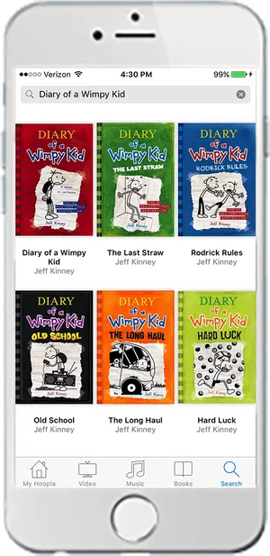Diaryofa Wimpy Kid Book Collectionon Phone PNG image