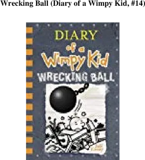 Diaryofa Wimpy Kid Wrecking Ball Book Cover PNG image