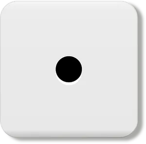 Dice One Side Black Dot PNG image