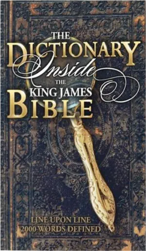 Dictionary Inside King James Bible Cover PNG image