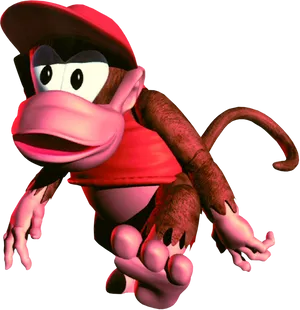 Diddy Kong Action Pose PNG