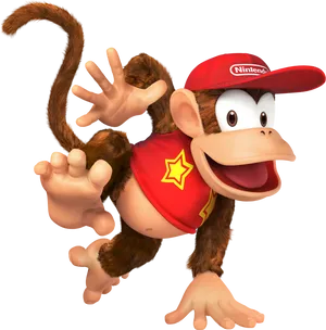 Diddy Kong Nintendo Character PNG image