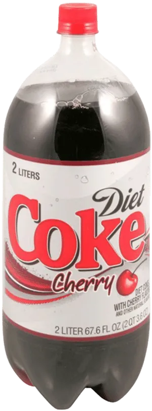Diet Cherry Coke Bottle2 Liters PNG image