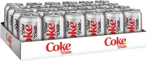 Diet Coke Cans Pack PNG image