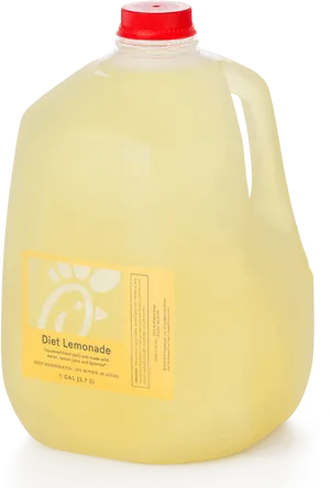 Diet Lemonade Gallon Jug PNG image