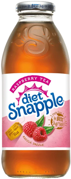Diet Snapple Raspberry Tea Bottle PNG image