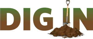 Dig In Soil Concept PNG image