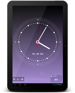 Digital Alarm Clock App Interface