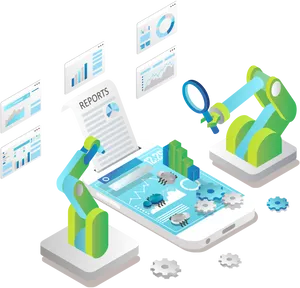 Digital Analyticsand Automation PNG
