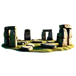 Digital Art Interpretation Of Stonehenge PNG Ljo56 PNG