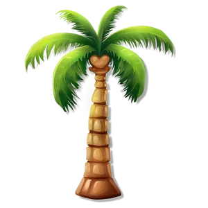 Digital Art Palm Tree Emoji PNG 06272024 PNG