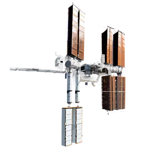 Digital Artwork Of Iss In Orbit PNG 06282024 PNG