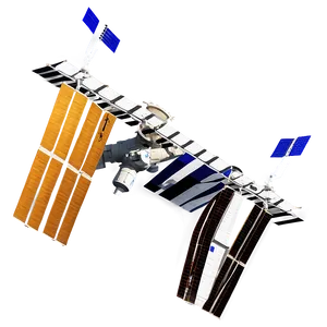 Digital Artwork Of Iss In Orbit PNG Vhb PNG
