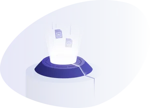 Digital Asset Hologram Display PNG