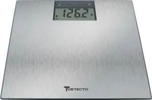 Digital Bathroom Scale Displaying Weight PNG