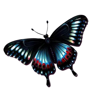 Digital Black Butterfly Artwork Png Hfc PNG image