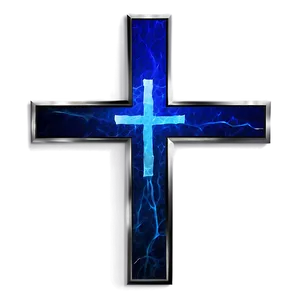 Digital Blue Cross PNG 58