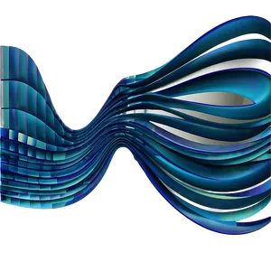 Digital Blue Wavy Lines Png Piu PNG image