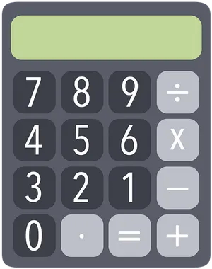 Digital Calculator Interface PNG image