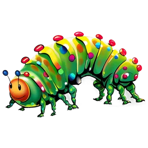 Digital Caterpillar Graphic PNG 20