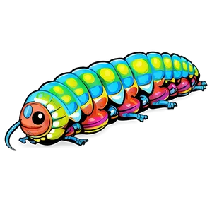 Digital Caterpillar Graphic PNG 67