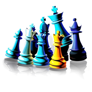 Digital Chess Pieces Graphic Png Xbd PNG image