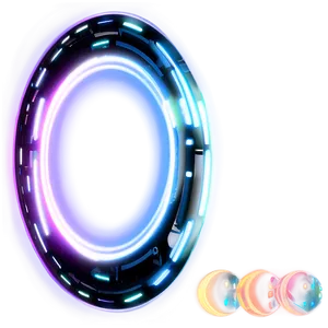 Digital Circle Glow PNG 68