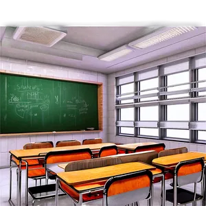 Digital Classroom Illustration PNG Qej