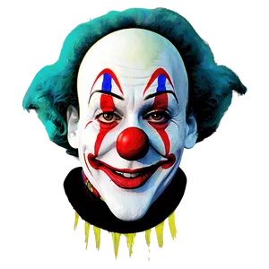 Digital Clown Artwork PNG Riw69