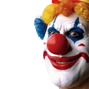 Digital Clown Face Image PNG 75