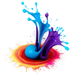 Digital Color Splash PNG 06252024 PNG