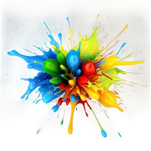 Digital Color Splash PNG 87